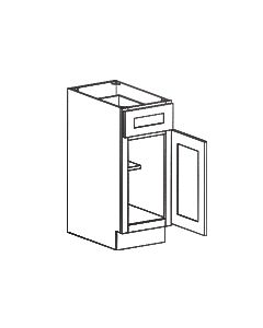 1 Door 1 Drawer Base Cabinet-Grey Shaker Cabinets