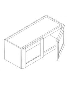 30 inch WIDTH Bridge Cabinets-Grey Shaker Cabinets